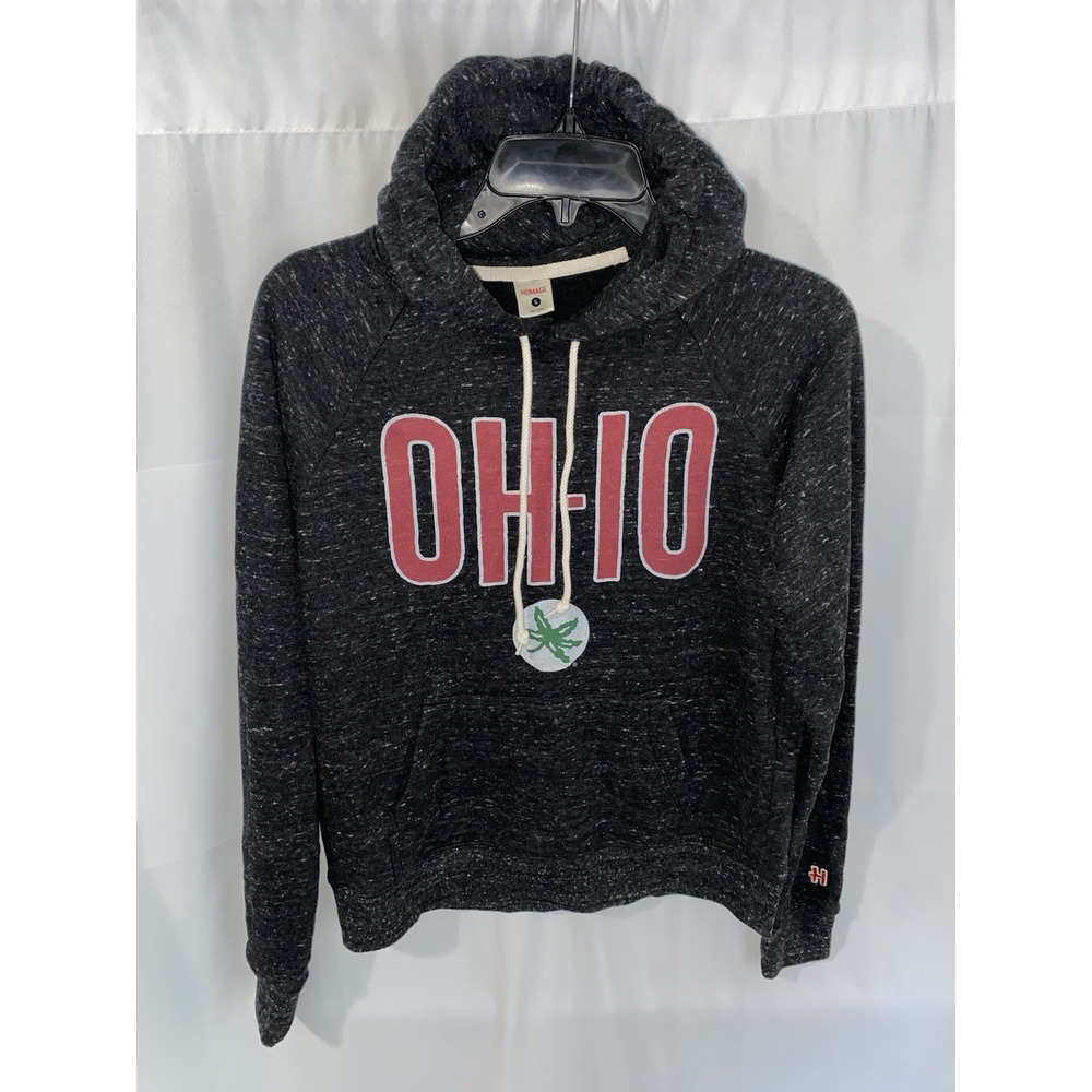 Homage Ohio State Buckeyes OH-IO Hoodie Hooded Sweatshirt Womens Small